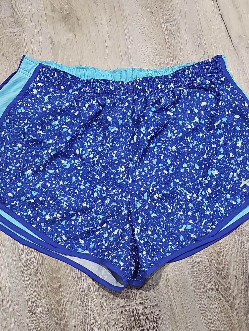 Nike Blue Printed Women's Athletic Shorts 1X
